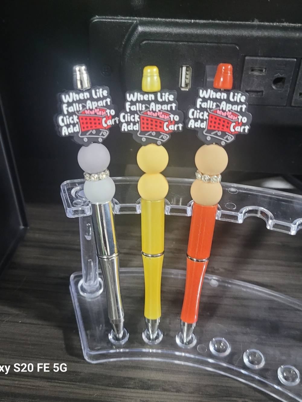Handmade Add To Cart Beaded Pens